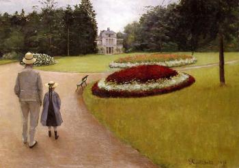 Gustave Caillebotte : The Park on the Caillebotte Property at Yerres